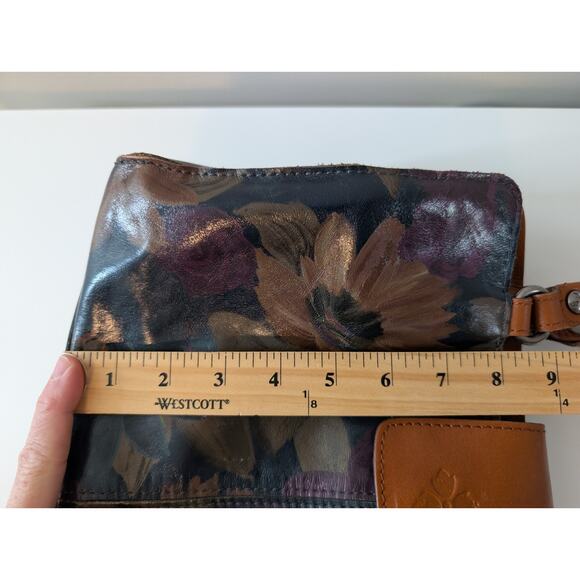 PATRICIA NASH RIENZO MULTI-COLOR LEATHER SATCHEL PURSE - Picture 12 of 13